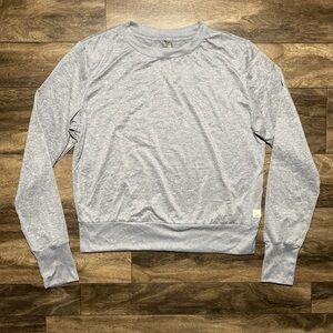 Vuori Daydream Crew Womens Small Heather Grey Ultralight Stretch Tee VW133 Yoga